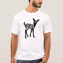Pièce en t végétalienne de cerfs communs