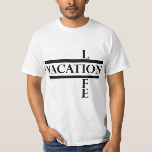 T-shirt Pièce en t verticale de la vie