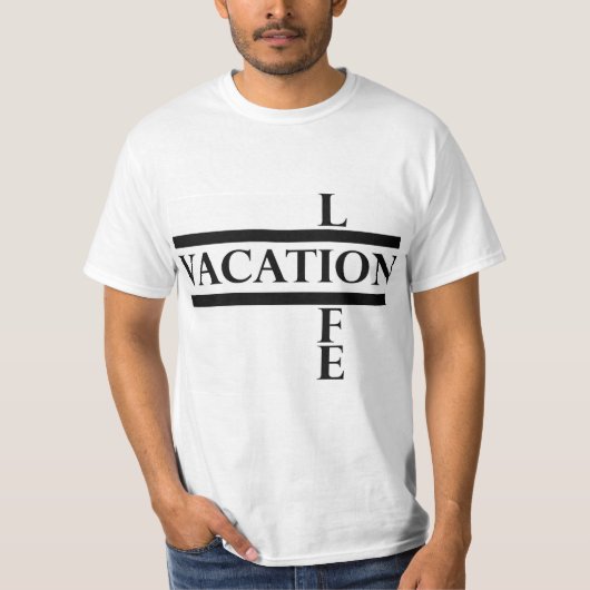 T-shirt Pièce en t verticale de la vie (Devant)