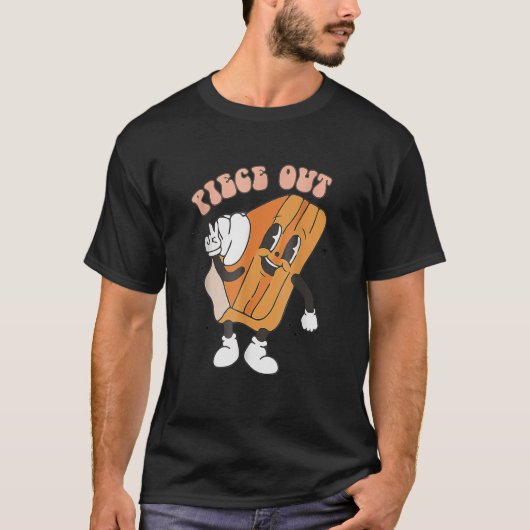 T-shirt Piece Out Citrouille Pie Retro Thanksgiving Fall V (Devant)
