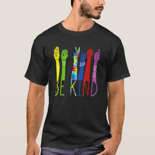 T-shirt Pièce Sensibilisation à l'autisme Signe de la main