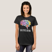 T-shirt Piecemaker Esprit Broderie Science Patchwork Quilt (Devant entier)