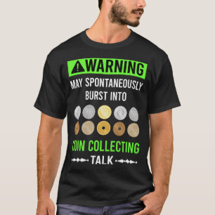 T-shirt Pièces Collectées de pièces d'avertissement vert