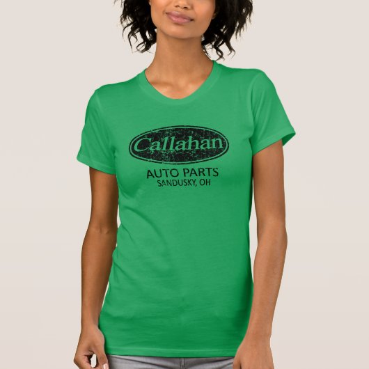 T-shirt Pièces d'auto de Callahan rétros (Devant)
