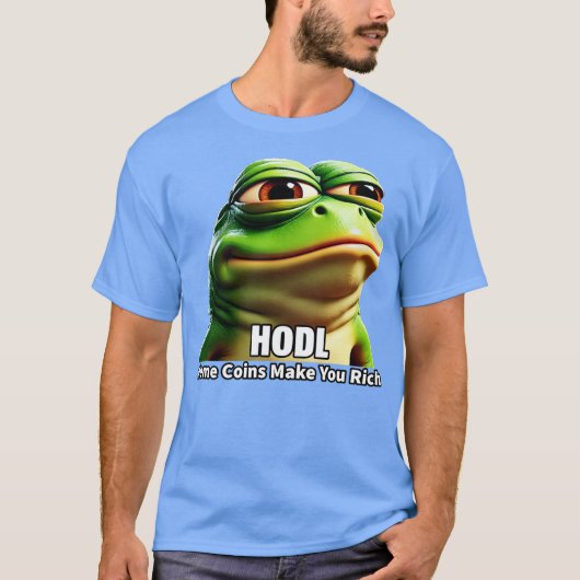 T-shirt Pièces de Meme HODL (Devant)