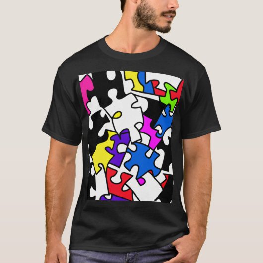 T-shirt Pièces de puzzle (Devant)