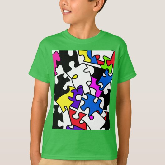 T-shirt Pièces de puzzle (Devant)