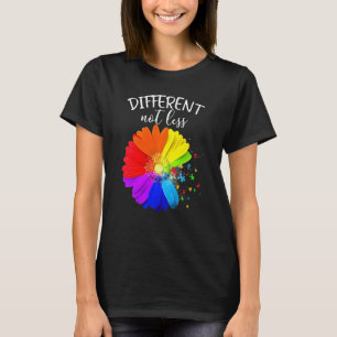 T-shirt Pièces de puzzle de fleurs différentes pas moins A