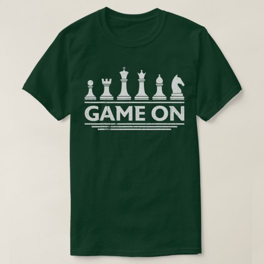 T-shirt Pièces d'échecs Game On Cadeau drôle sur le thème (Design devant)