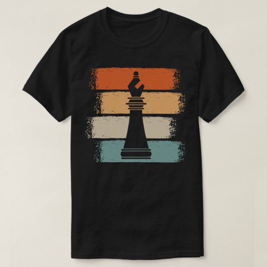 T-shirt Pièces d'échecs vintages Rétro 2 (Design devant)