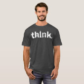 T-shirt Pièces d'échecsRéfléchirCavalier Échiquier Jeu d'é (Devant entier)