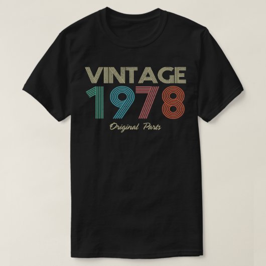 T-shirt Pièces originales Vintages 1978 (Design devant)