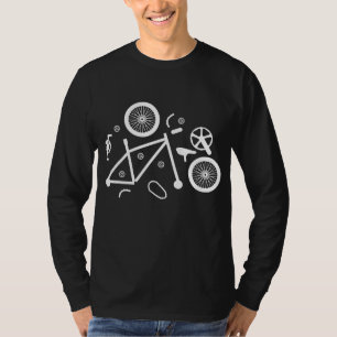 T-shirt Pièces Vélo Anatomie Vélo Vélo