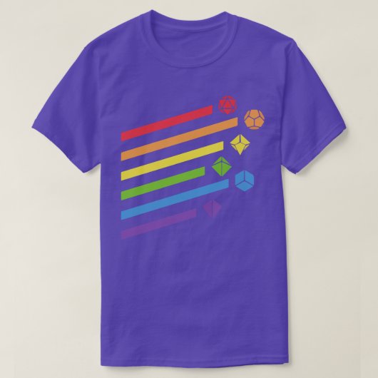 T-shirt Pièces volantes arc-en-ciel (Design devant)