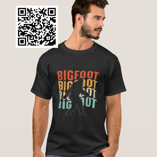 T-shirt Pied arrière empilé rétro