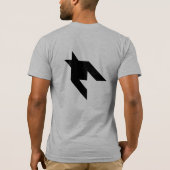 T-shirt Pied-de-poule (noir) (Dos)