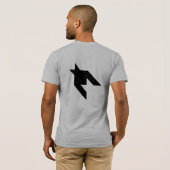 T-shirt Pied-de-poule (noir) (Dos entier)