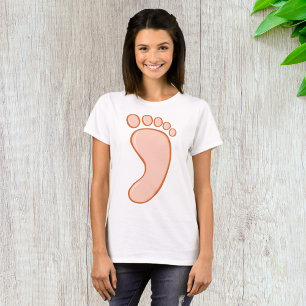 T-shirt Pied droit humain