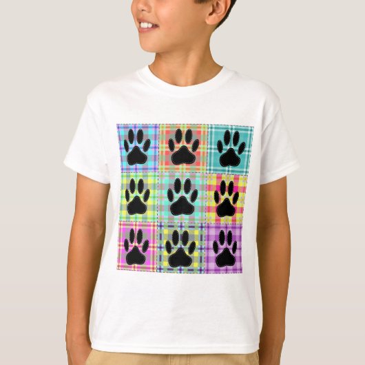T-shirt Pied Motif de chien (Devant)