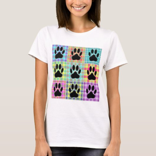 T-shirt Pied Motif de chien (Devant)