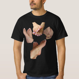 T-shirt Pied personnalisé - "J'aime les pieds" personnalis