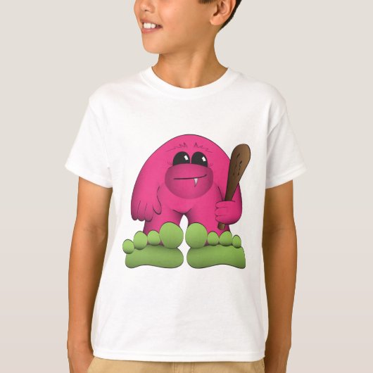 T-shirt Pied rose chaud (Devant)