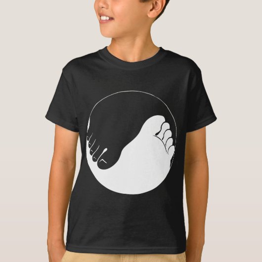 T-shirt Pieds de Yin Yang (Devant)