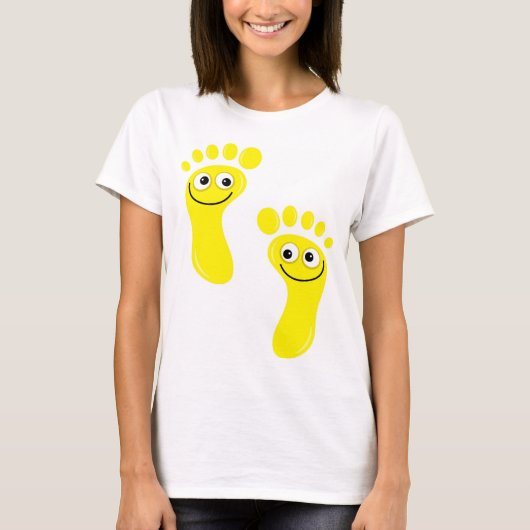 T-shirt Pieds jaunes heureux (Devant)