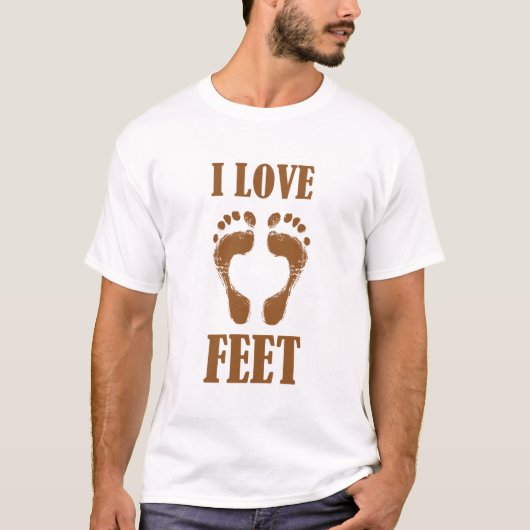 T-shirt Pieds soles Empreintes Funny Print Love (Devant)