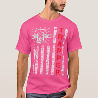 T-shirt Piège Avec Un Drapeau Américain Et Un Piège De Coy