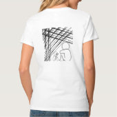 T-shirt Piégé dans le silence". (Dos)