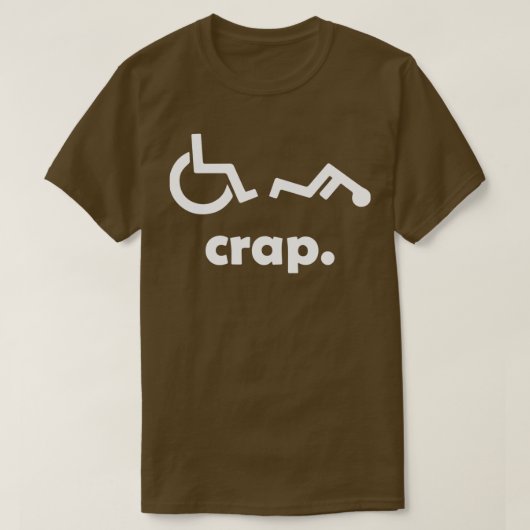 T-shirt Piège Handicap Funny Fauteuil Roulant Handicap Off (Design devant)
