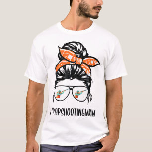 T-shirt Piège Tirer Maman Messy Bun Lunettes de cheveux