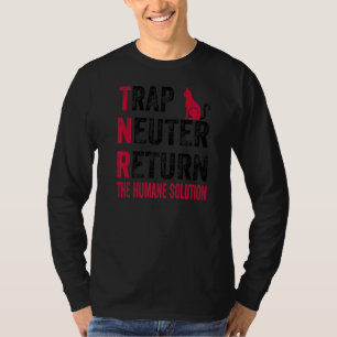 T-shirt Piégeage Stérilisation Retour La Solution Humaine 