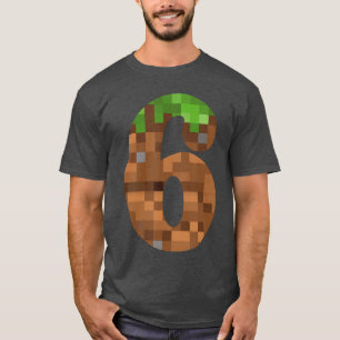 T-shirt Piel 6 ans Anniversaire Numéro Si 6 Ans 6ème Vidéo