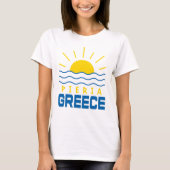 T-shirt Pieria Grèce soleil et mer vague femmes (Devant)