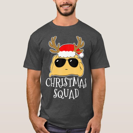 T-shirt Pierogi Christmas Squad Pologne (Devant)