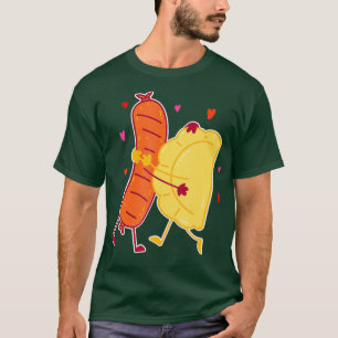 T-shirt Pierogi Et Kielbasa Cuisine Polonaise I Drôle Nou