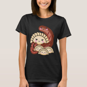 T-shirt Pierogi et Kielbasa Pologne Cuisine traditionnelle