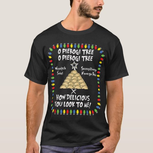 T-shirt Pierogi Tree Noël polonais (Devant)