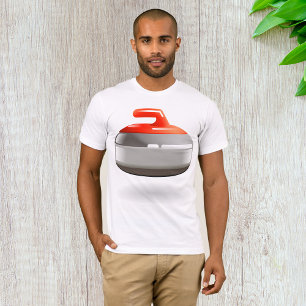 T-shirt Pierre à curling rouge Sports d'hiver