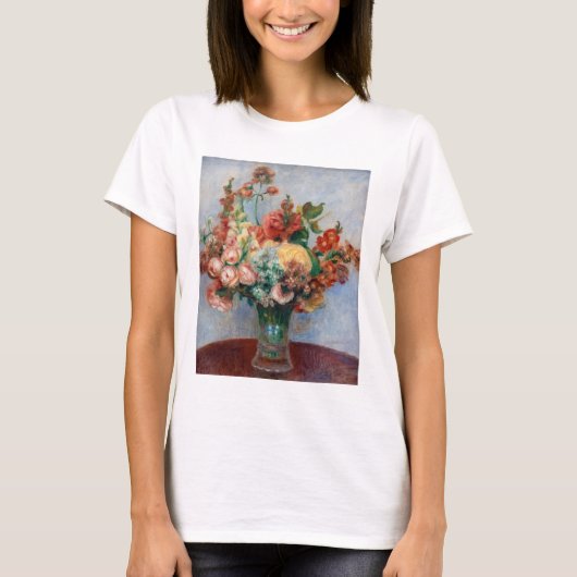 T-shirt Pierre-Auguste Renoir - Fleurs dans un Vase (Devant)