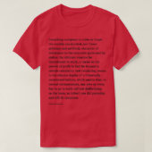 T-shirt Pierre Bourdieu Citation Tout conspire à faire (Design devant)