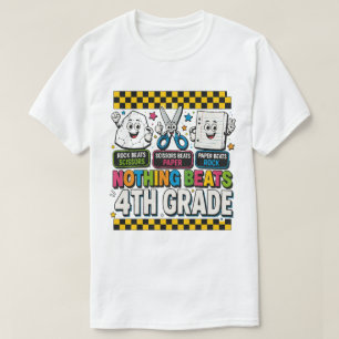 T-shirt Pierre Ciseaux Papier Rien Ne Bat La 4e Année