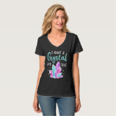 T-shirt Pierre de Chakra de cristal (Devant entier)