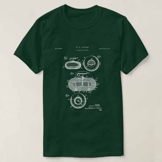 T-shirt Pierre de curling (Design devant)