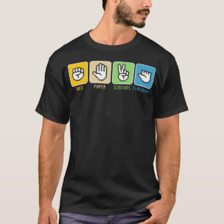 T-shirt Pierre Feuille Ciseaux Flashbang Joueur Vintage