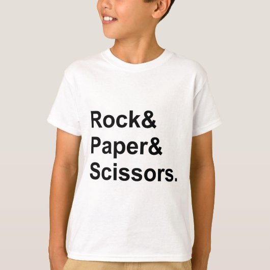 T-shirt Pierre Feuille Ciseaux | Jeu de Hasard (Devant)