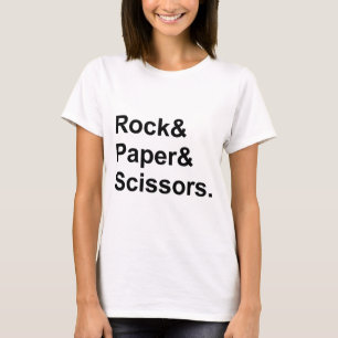 T-shirt Pierre Feuille Ciseaux Jeu de Hasard