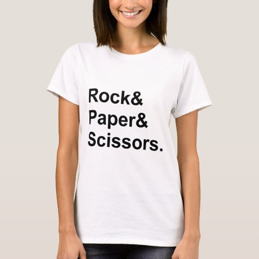 T-shirt Pierre Feuille Ciseaux | Jeu de Hasard (Devant)
